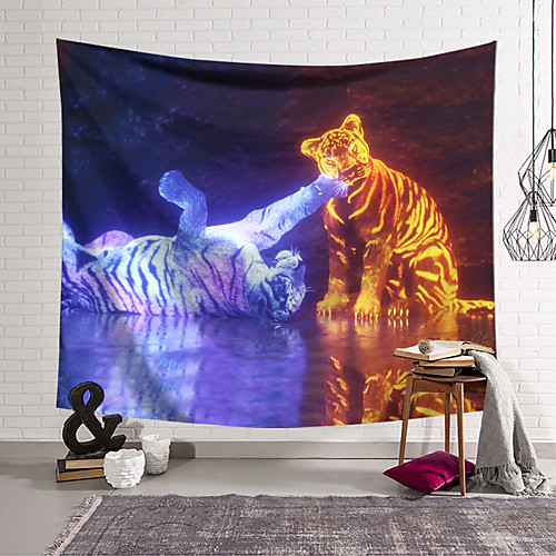 

Wall Tapestry Art Decor Blanket Curtain Hanging Home Bedroom Living Room Tiger Modern Animal