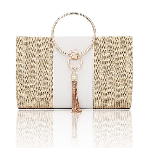 

Women's Bags Polyester Top Handle Bag Vintage Party Daily Handbags Black Yellow