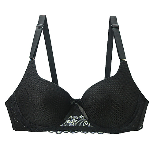 

triumph women's elegant touch t shirt bra bra, black, 38-c