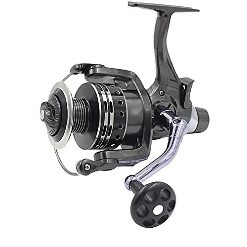 

isafish carp reels baitrunners front rear double drag force hand brake aluminium spool carp fishing bait runner reel 5000 series