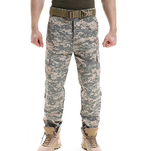 

Men's Hiking Pants Trousers Hunting Pants Tactical Cargo Pants Ventilation Quick Dry Breathable Wearproof Fall Spring Solid Colored Cotton for ACU Color CP Color Digital Desert XS S M L XL