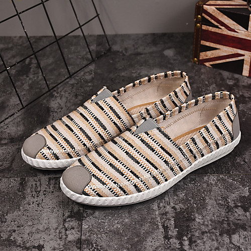 

fisherman shoes men's summer trend linen straw woven canvas shoes breathable one-foot lazy set foot casual loafer shoes