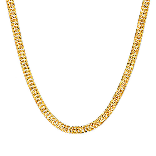 

Men's Chain Necklace Beaded Necklace Classic Precious Fashion Rock Gold Plated Chrome Gold 75 cm Necklace Jewelry 1pc For Christmas Halloween Party Evening Street Gift / Chains