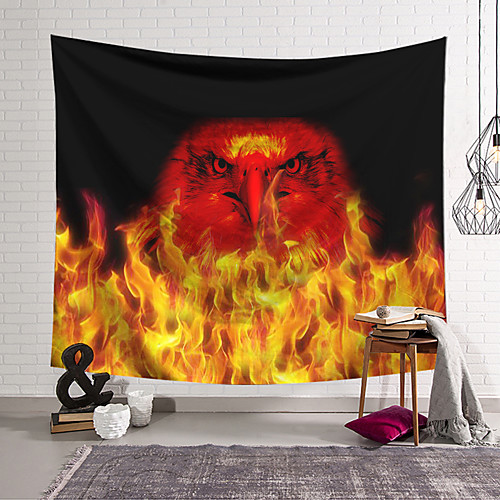 

Wall Tapestry Art Decor Blanket Curtain Hanging Home Bedroom Living Room Decoration Polyester Eagle Fire