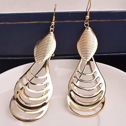 

Women's Drop Earrings Dangle Earrings Layered Stylish Simple Earrings Jewelry Silver / Gold For Festival 1 Pair