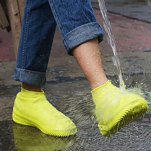 

1pair Waterproof Protector Shoes Boot Cover Unisex Rain Shoe Covers Anti-Slip Rain Shoes Cases Silicone Shoe Cover Accessories