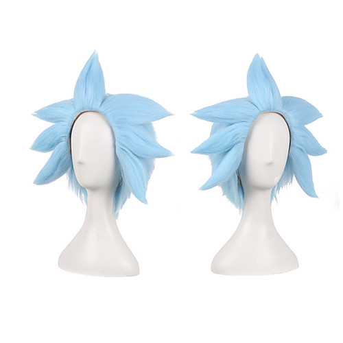 

HalloweenCostumes Rick and Morty Sanchez Cosplay Wig Blue Wig