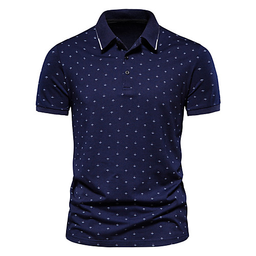 

Men's Golf Shirt Tennis Shirt Graphic Short Sleeve Casual Tops Simple Wine White Navy Blue