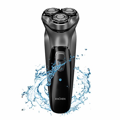 

Xiaomi ENCHEN Electric Shaver for Men USB Rechargeable Wet/Dry Electric Razor with Pop-up Trimmer & Cleaning Brush Men Cordless Beard Trimmer 3D Rotary Shaving Beard Machine LCD Display