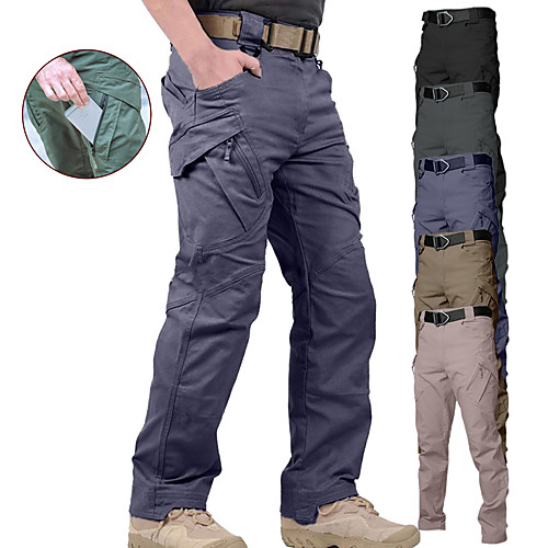 

Men's Outdoor Work Military Tactical Pants Cargo Pants Lightweight RipStop Combat Multi Pocket Black Dark Gray Army Green S M L XL XXL XXXL