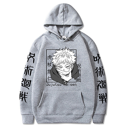 

Inspired by Jujutsu Kaisen Yuji Itadori Anime Cartoon Polyster Print Harajuku Graphic Kawaii Hoodie For Men's / Women's