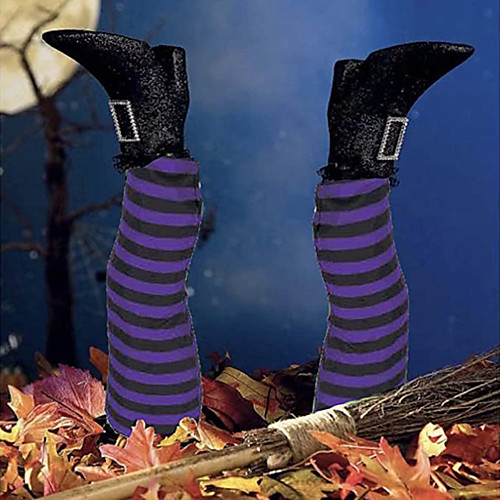 

Halloween Decoration Wicked Witch Legs Yard Decor Props for Halloween Outdoor and Indoor decor 3810cm