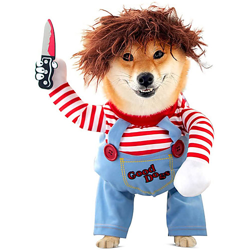 

Dog Halloween Costumes, Dog Doll Play Cosplay, Novelty Dog Clothes, Dog Costume for Halloween Dress-up Party, for Puppy Medium Large Dogs Cosplay