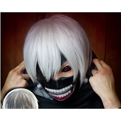 

Inspired Tokyo Ghoul Movie / TV Theme Costumes Ken Kaneki Anime Cosplay Costumes Japanese Cosplay Suits Solid Colored Long Sleeve Coat Top Pants For Men's Men Male / Mask