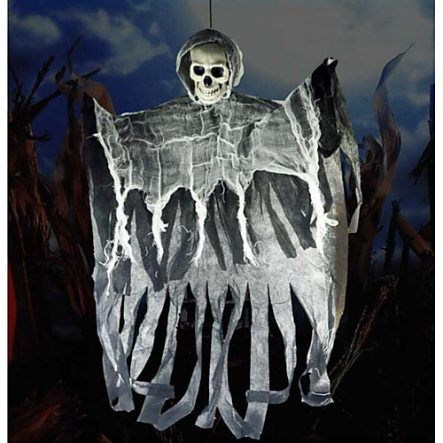 

Halloween Hanging Ghost Horror Decoration Props Skull Head Hanging Ghost Pendant Eyes Bleeding Female Ghost Door Curtain Hanging Ghost
