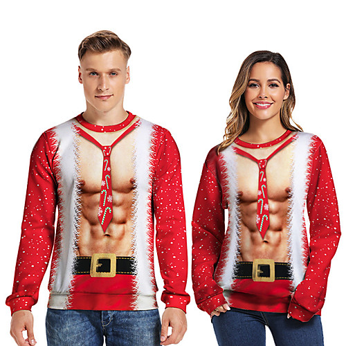 

Santa Suit Ugly Christmas Sweater / Sweatshirt Men's Teen 3D Christmas Christmas Polyester Top / Women's / Hoodie / Santa Claus