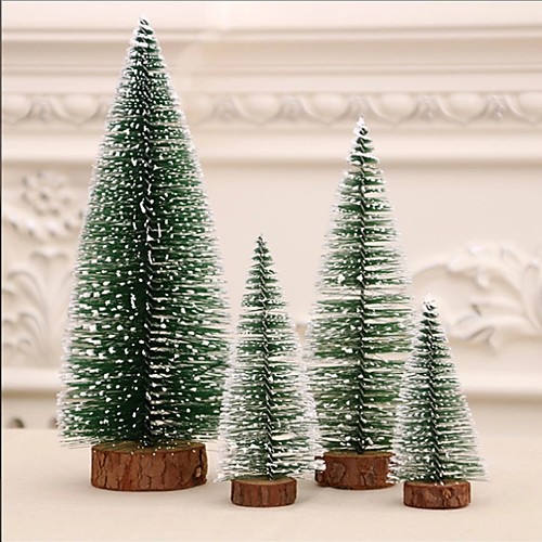

15-30cm New Year's Decor Mini DIY Christmas Tree Pine Tree Christmas Desktop Ornaments Santa Claus Decoration