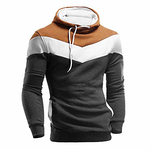 

Top Men Retro Long Sleeve Hoodie Hooded Sweatshirt Tops
