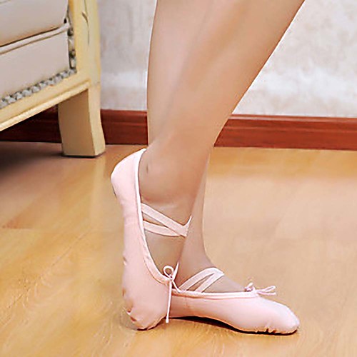 

Women's Ballet Shoes Flat Flat Heel Red Pink White Elastic Band Slip-on / Men's / Men's / EU43