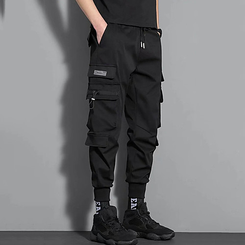 

Men's Sports & Outdoors Streetwear Jogger Tactical Cargo Trousers Pocket Full Length Pants Casual Daily Solid Colored Outdoor Sports Mid Waist ArmyGreen Black M L XL XXL 3XL / Elasticity