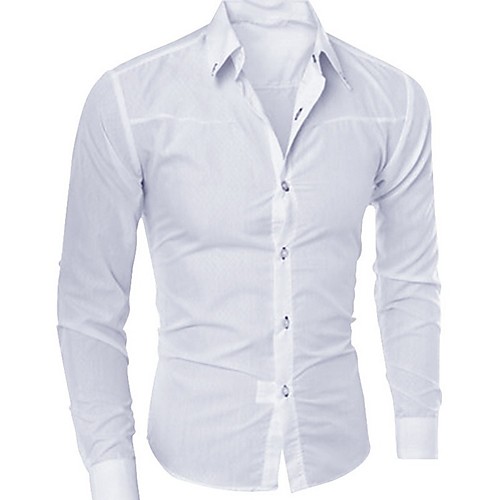 

Casual Men's Dress Shirt Long Sleeve Luxury Button Up Silk Cotton Shirt Slim Fit Hand Sewing Fashion No Ironing Western Design