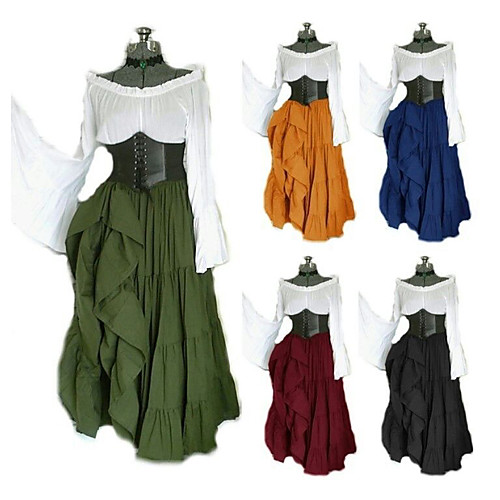 

Movie / TV Theme Costumes Outlander Medieval Dress Corset Women's Costume Purple / Blue / Green Vintage Cosplay Party & Evening Ankle Length