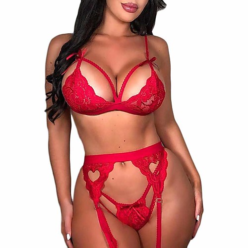 

Women's Lace Sexy Plaid / Check Sexy Panties Micro-elastic Mid Waist Spandex White S / Spring, Fall, Winter, Summer / Sexy Lingerie / Bra