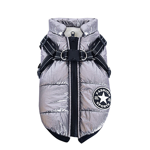 

Dog Coat with Harness Winter Dog Coat Fleece Dog Jacket Waterproof Dog Coat Zipper Dog Jacket Puppy Coat Small Dog Clothes Dog Coat with Reflective Harness for Smal Medium Large Dogs S-XXL