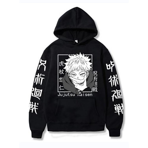 

Inspired by Jujutsu Kaisen Yuji Itadori Anime Cartoon Polyster Print Harajuku Graphic Kawaii Hoodie For Men's / Women's