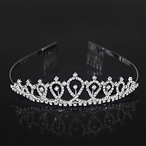 

Sweet Style Wedding Alloy Crown Tiaras / Headwear with Floral 1pc Wedding / Special Occasion / Party Evening Headpiece Christmas