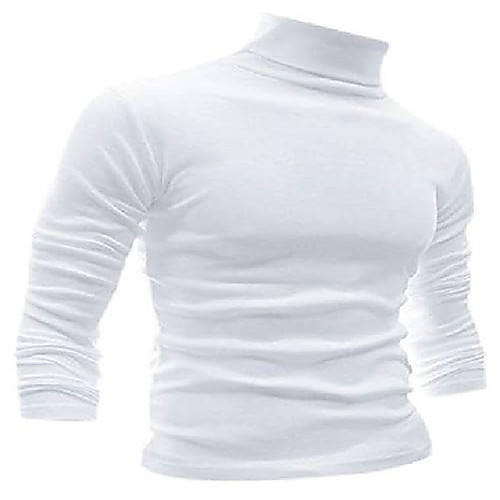 

Men's Pullover Plain High Neck Casual Daily non-printing Party Base shirt Hoodies Sweatshirts Long Sleeve Blue Black Light Gray