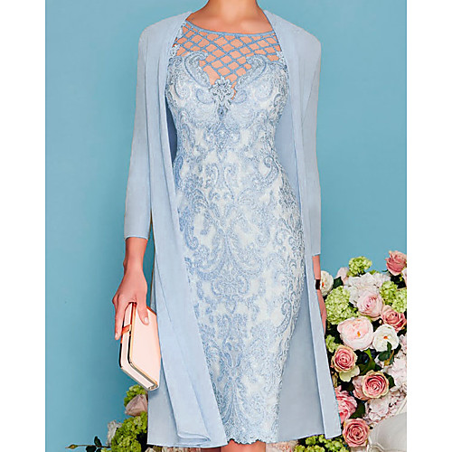 

Women's A Line Dress Midi Dress Pink Light Green Light gray Yellow Light Blue 3/4 Length Sleeve Floral Pure Color Lace Fall Summer Crew Neck Casual Classic 2022 S M L XL XXL 3XL 4XL 5XL 6XL