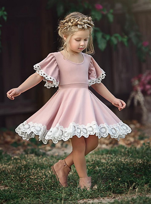 dusty rose dress for toddler