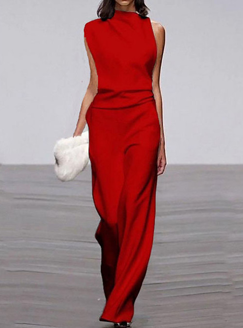 red wine white jumpsuit