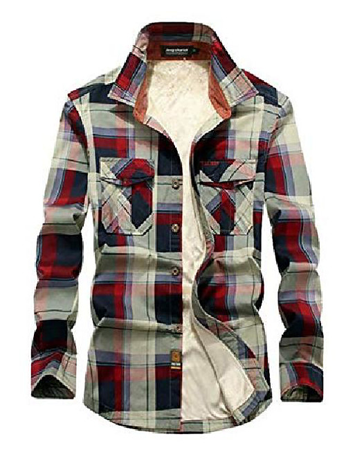 thermal plaid shirt