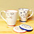 Japanese Lucky Cat Hand Made Ceramic Couples Cup Lovers Gift Package 46 34