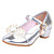 Girls Cinderella Glass Slipper Princess Crystal Shoes Soft Bottom Dress Shoes Leather Princess Shoes Performance Shoes 29 15