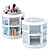 billige Bokse, tasker og potter til kosmetik-3 farver Kosmetik-Opbevaring 1 pcs Andet / 360 Roterende Daglig # Klassisk 360° Rotation / Plastik Daglig Rund Makeup Kosmetiske Plastik