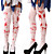 Women Thigh Stockings With Blood Splash Cross Pattern For Cosplay Show Costume Party Halloween Masquerade Party 5 24