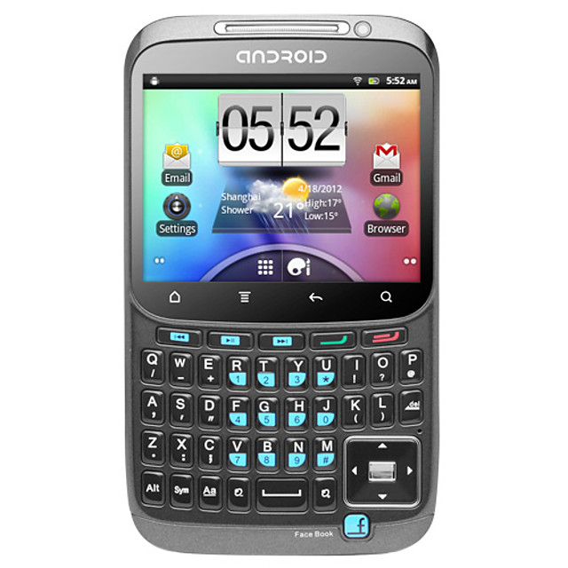 Poseidon 2 3g Android 2 3 Smartphone With 3 5 Inch Capacitive Touchscreen Qwerty Keyboard Dual Sim Gps Wifi 2901 21 139 99