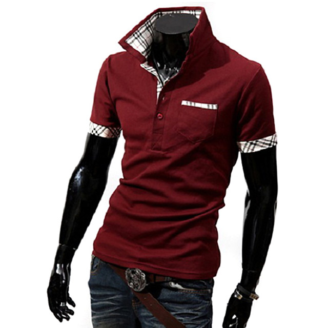 Homme Manches Courtes Coton Sport De Detente Tenue De Sport Tee Shirt Hauts Top Blanche Violet Rouge Bleu Cafe Tenues De Sport De 605021 2021 A 26 99