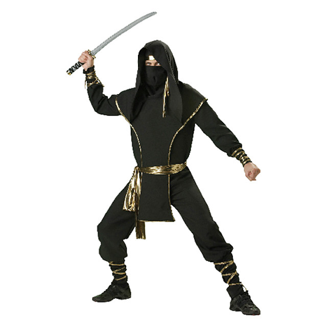 Ninja Cosplay Kostumleri Erkek Cadilar Bayrami Karnaval Festival Tatil Poliuretan Deri Saten Erkek Kolay Karnaval Kostumleri Solid Palto Pantalonlar Baslik Kemer Maske 699095 2021 109 99