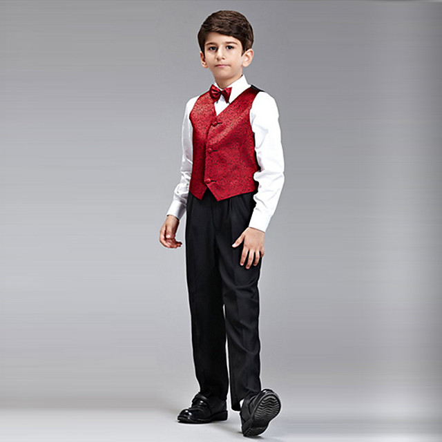 burgundy ring bearer outfit