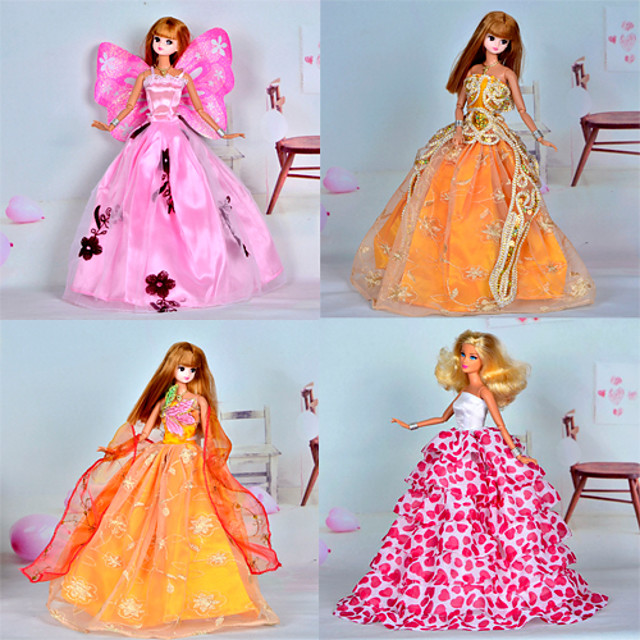 4 Adet Barbie Bebek Sunny Girl Prenses Giydir 21 53 99
