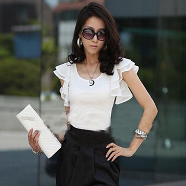 blusas de mujer con volados