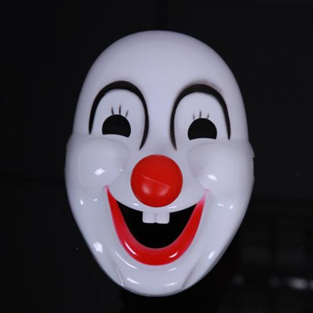 Happy Clown Plastic Halloween Mask 21 8 79