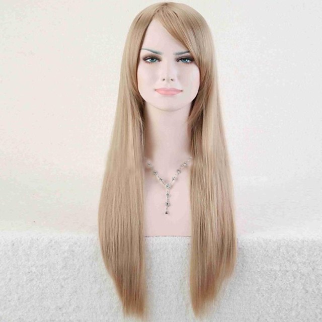 light blonde long wig