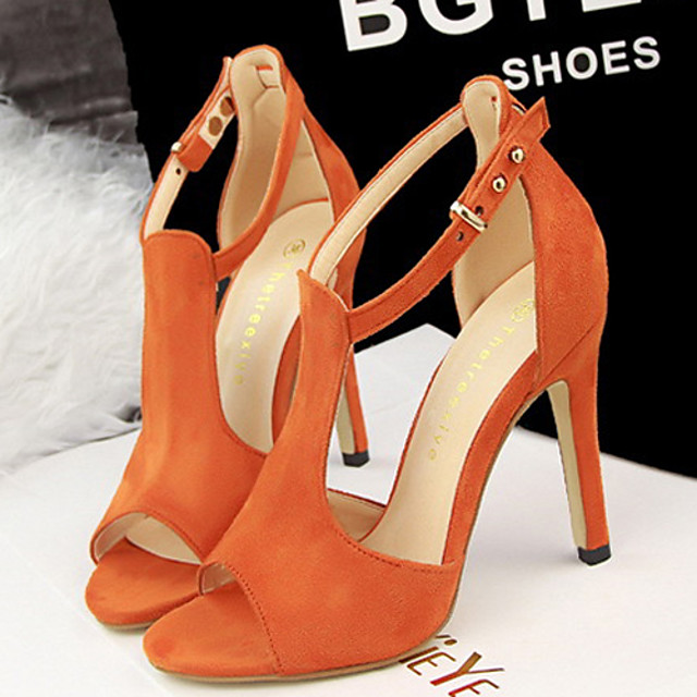 Zapatos de mujer Terciopelo Tacón Kitten Tacones/Punta Abierta