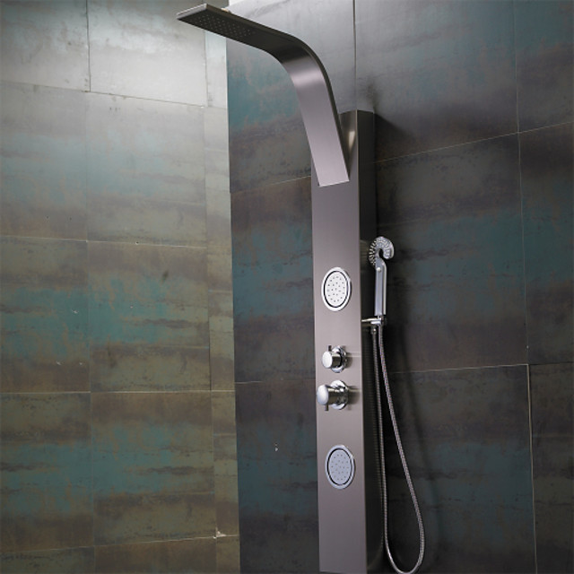 Grifo de ducha - Contemporáneo - Ducha lluvia / Chorro lateral