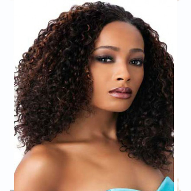 fashionable women s glueless deep curly short hair wig for african american.